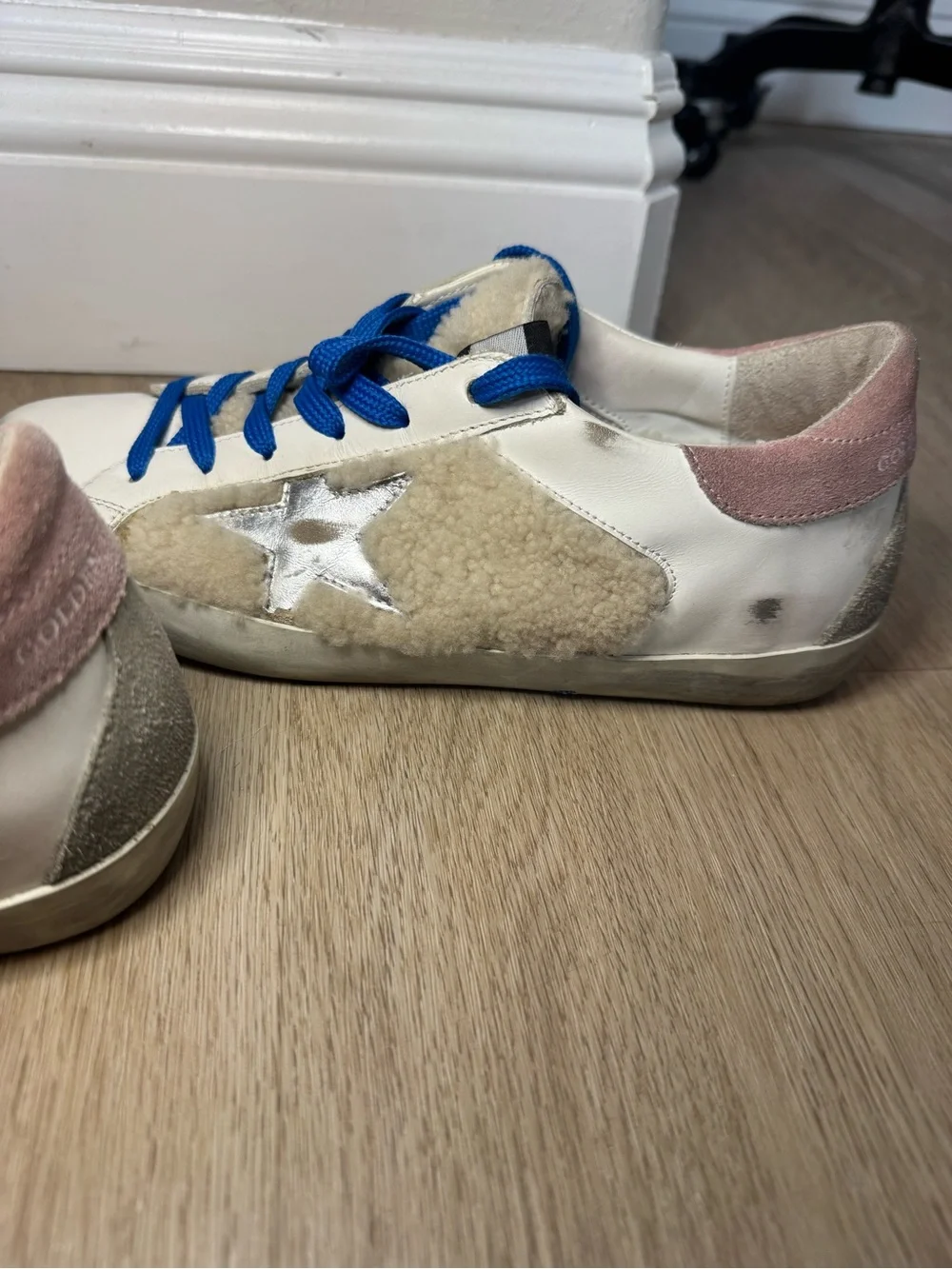 Golden Goose Superstar Shearling Low Top Sneakers size 38